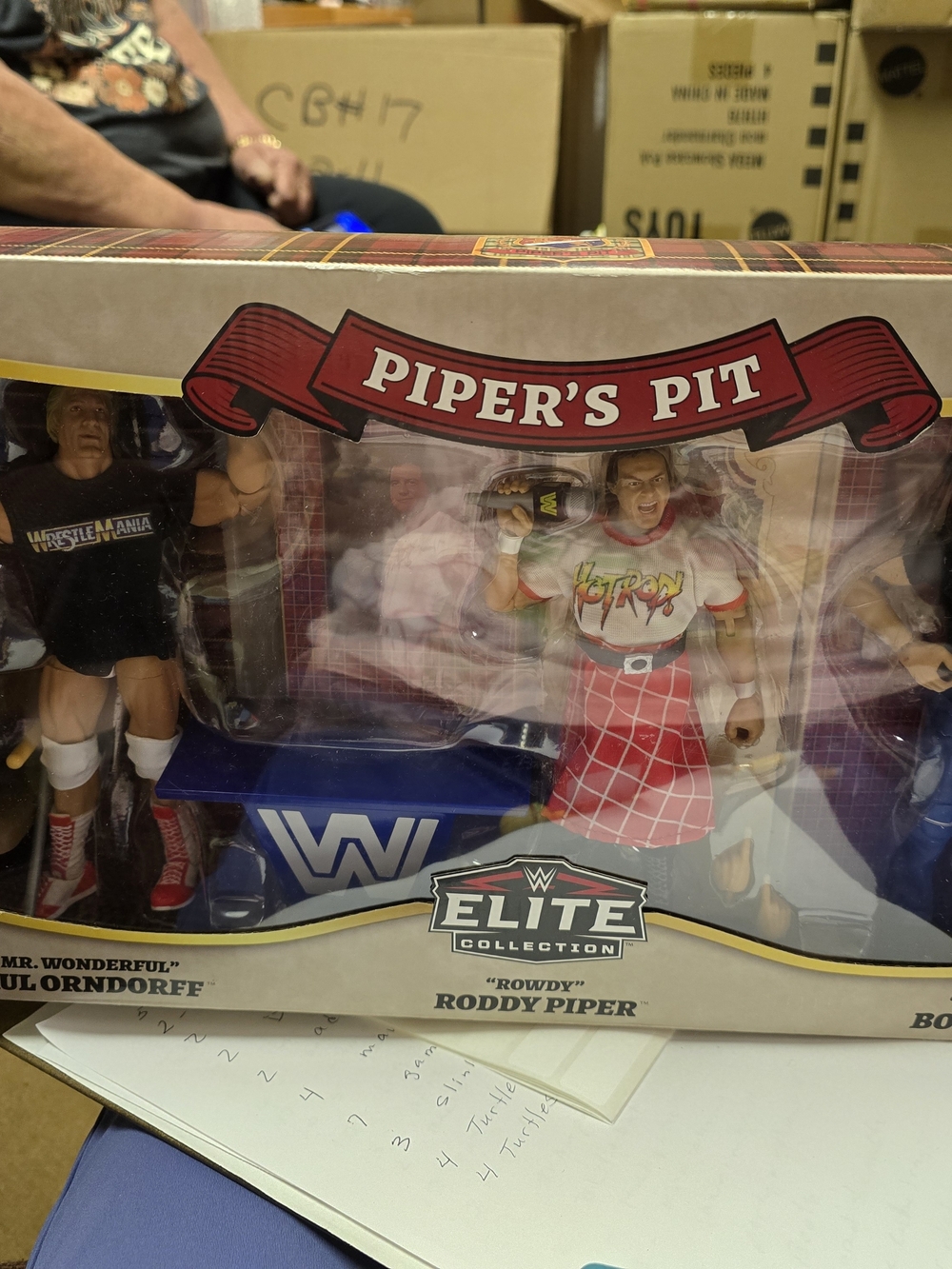 WWE Rowdy Roddy Piper Action Figure in Red Kilt and White Tee